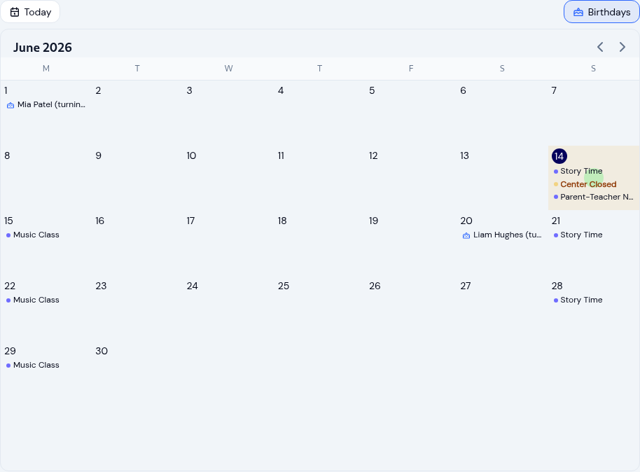 Running your childcare center calendar so nothing gets missed