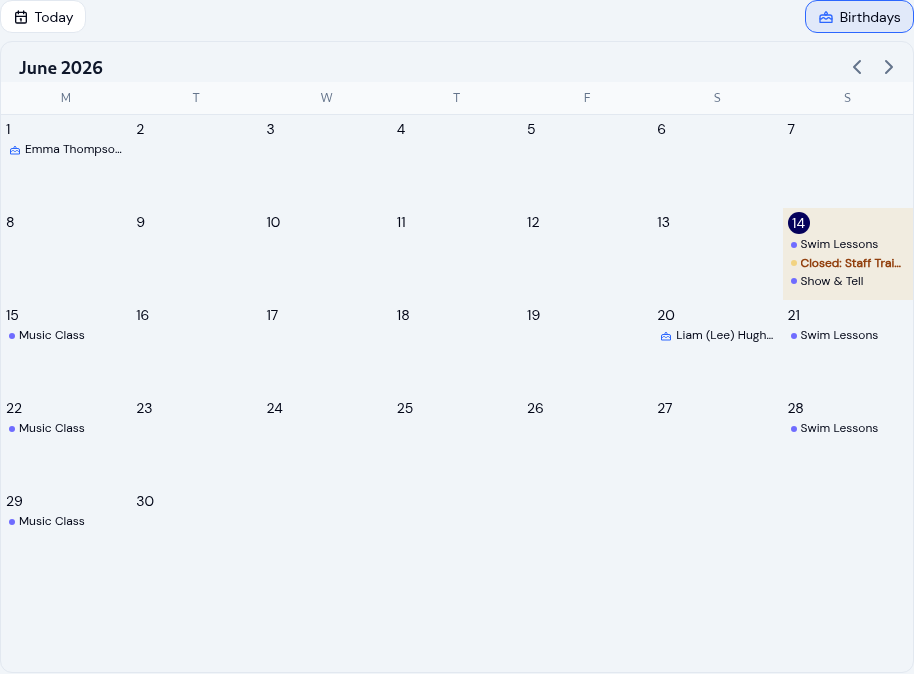 KidzLog Dashboard